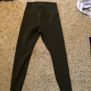 lululemon wunder under luxtreme dark olive 28”